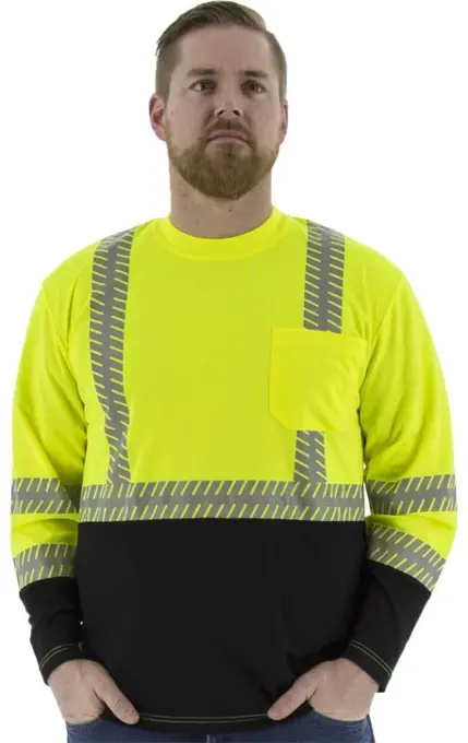 Long Sleeve Shirt with Reflective Chainsaw - 75-5257-8: click to enlarge