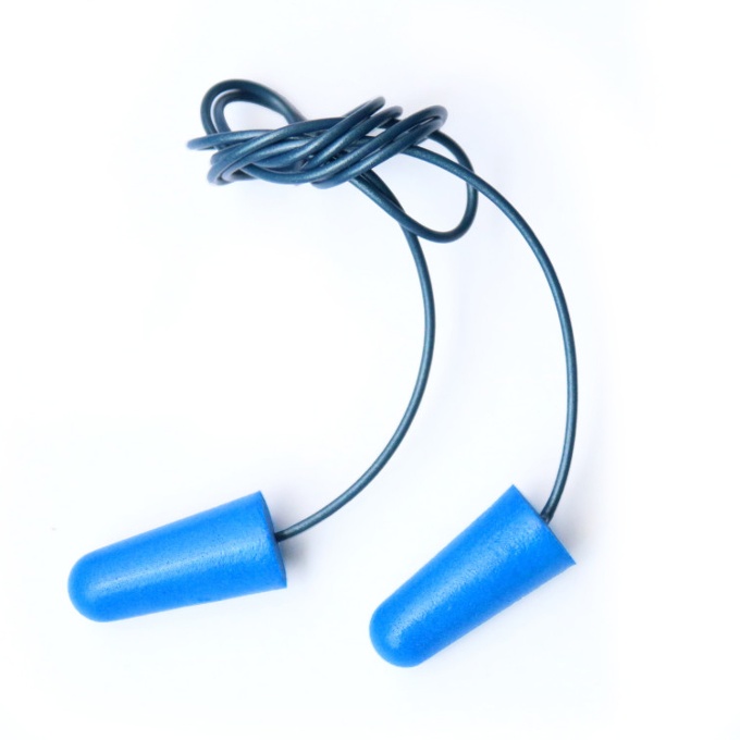 Ear Plugs, Encore™, Metal-Detectable, Foam, Corded: click to enlarge