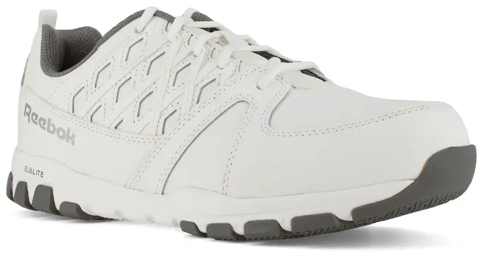 Sublite Work Steel Toe Shoe - White - RB434: click to enlarge