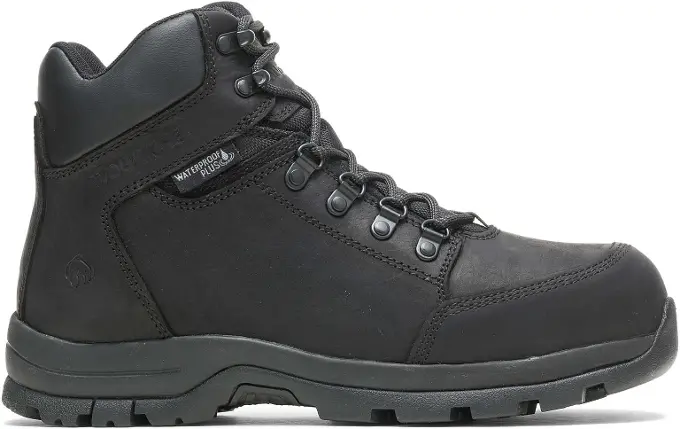 Grayson Mid Steel-Toe Black Boot - W211042: click to enlarge
