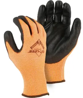 Cut-Less Korplex Glove with Polyurethane Palm, 13g, ANSI A5 MJ33-4406