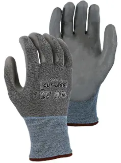 Cut-Less Korplex Glove with Polyurethane Palm, 18g, ANSI A5 35-7505