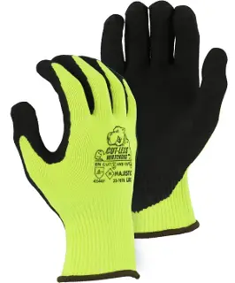 Cut-Less Korplex Glove with Sandy Nitrile Palm, 13g, ANSI A6 35-7676