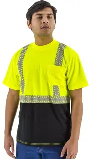 Short Sleeve Shirt with Reflective Chainsaw - 75-5215-6