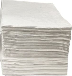 Essentials 15 in x 18 in Oil Only Single-Ply Lightweight Unbonded Sorbent Pads (200-ct)