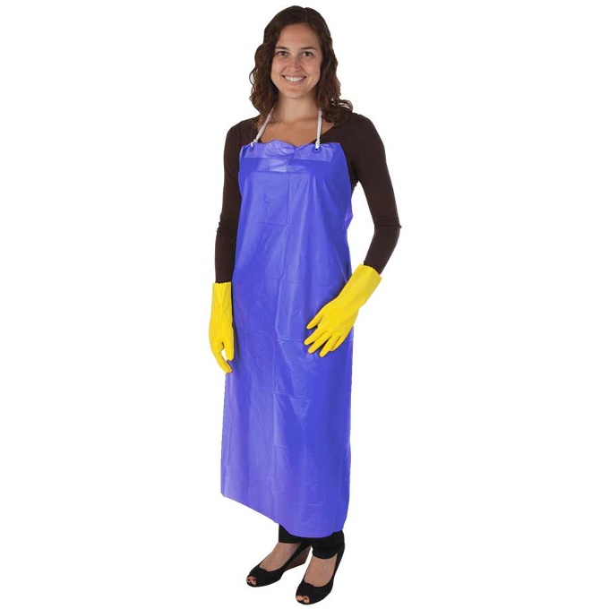 Durawear™ Blue Vinyl Apron - 1338B: click to enlarge