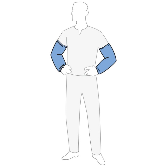 PolyGard™ 18in White Sleeves - 15500: click to enlarge