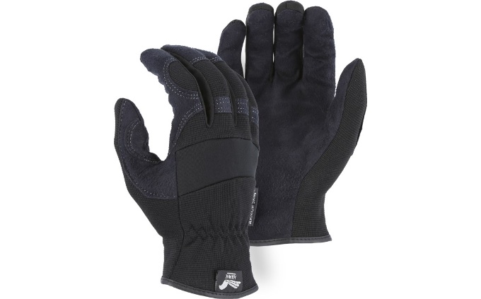 Armor Skin™ Mechanics Glove with Knit Back - 2136BK: click to enlarge