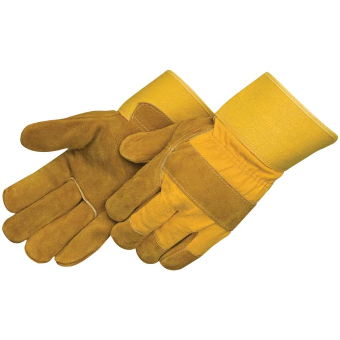 Premium Bourbon Brown Cowhide with Yellow Canvas Back - 3255: click to enlarge