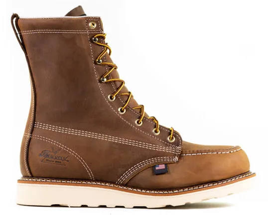 American Heritage 8in Trail Crazy Horse Safety Toe Moc Toe Maxwear Wedge™ 804-4478: click to enlarge