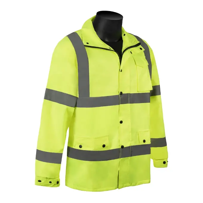 HiVizGard™ Class 3 Waterproof Windbreaker - C16720G: click to enlarge