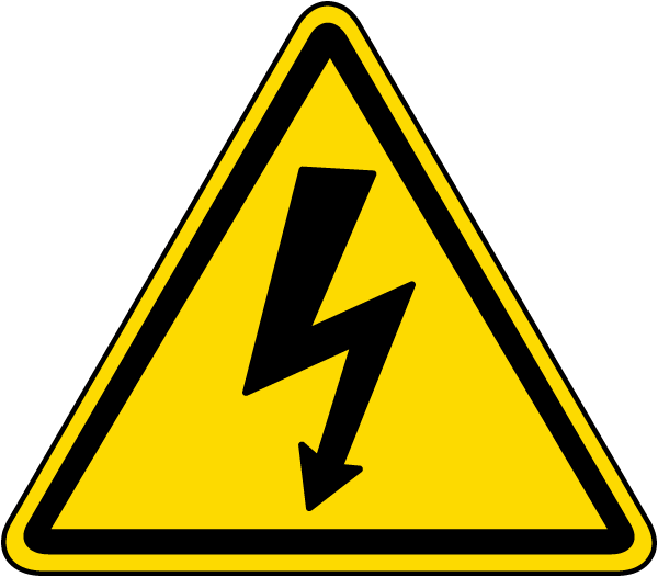 Electrical Shock / Electrocution Label: click to enlarge