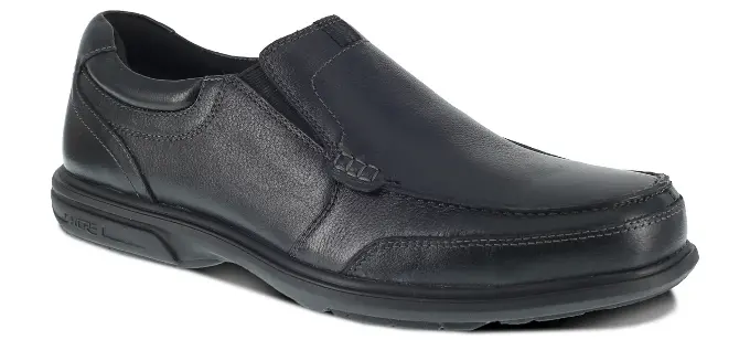 Loedin Men's Black Slip-On Oxford - FS2020: click to enlarge