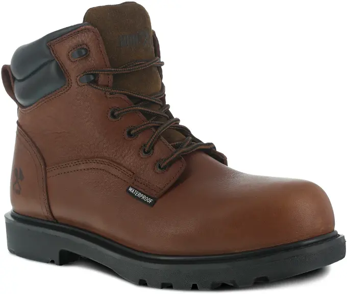 Hauler Men's Brown 6 in Waterproof Work Boot - IA0160: click to enlarge