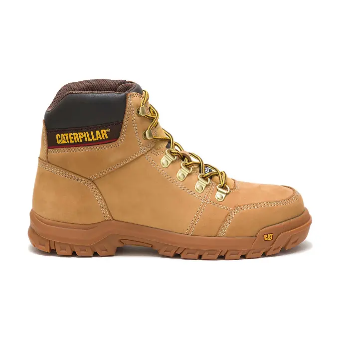 Cat's Men's Outline Steel Toe Work Boot Honey Reset P90801: click to enlarge