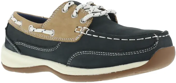 Sailing Club Women's Three Eye Tie Work Boat Shoe - RK670: click to enlarge