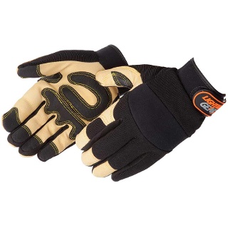 Lightning Gear™ Goldenknight™ Pigskin Mechanic Gloves - 0913
