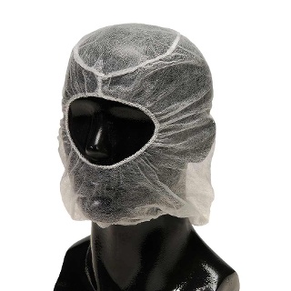 Durawear™ White Polypropylene Hood - 15386W