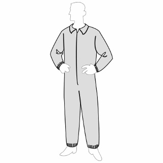 PermaGard™ Coverall - Elastic Wrists & Ankles - 18125