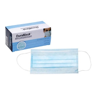 Duramask™ 3-Ply Face Masks with Ear Loops - 1891