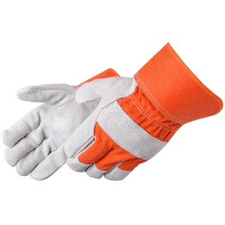 Cowhide with Orange Canvas Back - 3265HO