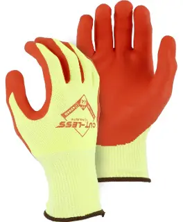 Cut-Less Korplex Glove with Foam Nitrile Palm, 13g, ANSI A4 35-4565