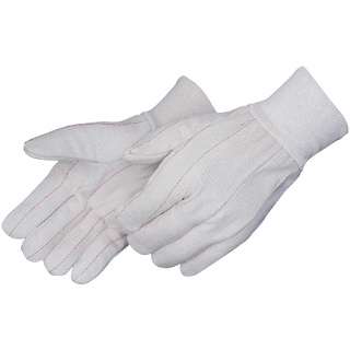 Cotton/Polyester Double Palm Textile Gloves - 4518
