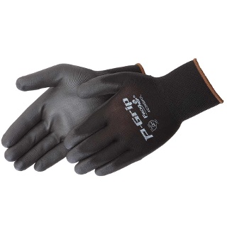 P-GRIP® Black Polyurethane Coated Seamless Gloves - 4638BK