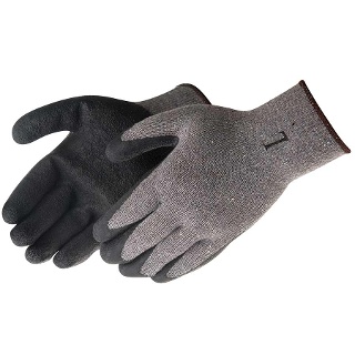 A-GRIP® Black Latex Coated Seamless Gloves - 4729SP