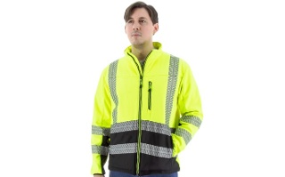 High Visibility Water Resistant Jacket, ANSI 3, R, Yellow - 75-1373