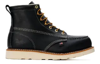 American Heritage 6in Black Safety Moc Toe Maxwear Wedge™ - 804-6201