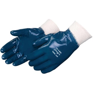 Smooth Finish Blue Nitrile with Knit Wrist - 9463