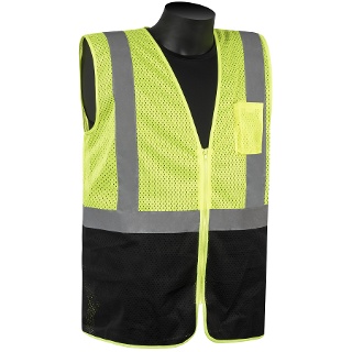 HiVizGard™ Class 2 Economy Vest with Black Bottom - C16002QGB