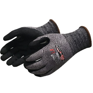 ULTRA-U® Black Sandy Nitrile Cut Resistant Gloves, ANSI A6: F4928