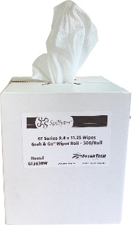 Spilfyter 9.4"x11.25" GT Series White Grab & Go Wiper Roll