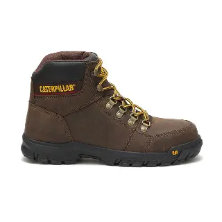 Cat's Men's Outline Steel Toe Work Boot Seal Brown P90803
