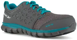 Sublite Cushion Work Shoe - Grey and Turquoise - RB045