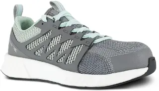 Fusion Flexweave Work Shoe - Grey and Mint Green - RB316