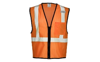 Single Pocket Zipper Mesh Vest - Economy - 1520