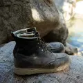 American Heritage 6in Black Safety Moc Toe Maxwear Wedge™ - 804-6201