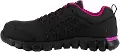 Sublite Cushion Work Shoe - Black and Pink - RB491