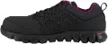 Sublite Cushion Work Shoe - Black and Plum - RB492