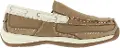 Sailing Club Women's Tan and Cream Slip-On Work Boat Shoe - RK673