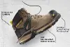Cat's Men's Excavator Superlite Waterproof Carbon Composite Toe Work Boot Dark Beige P91218
