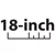 18 inches